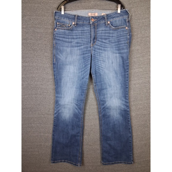 Ariat Other - Ariat‎ Womens Jeans 33R Blue Denim Rosa Perfect Boot Cut Thick Stitch Western